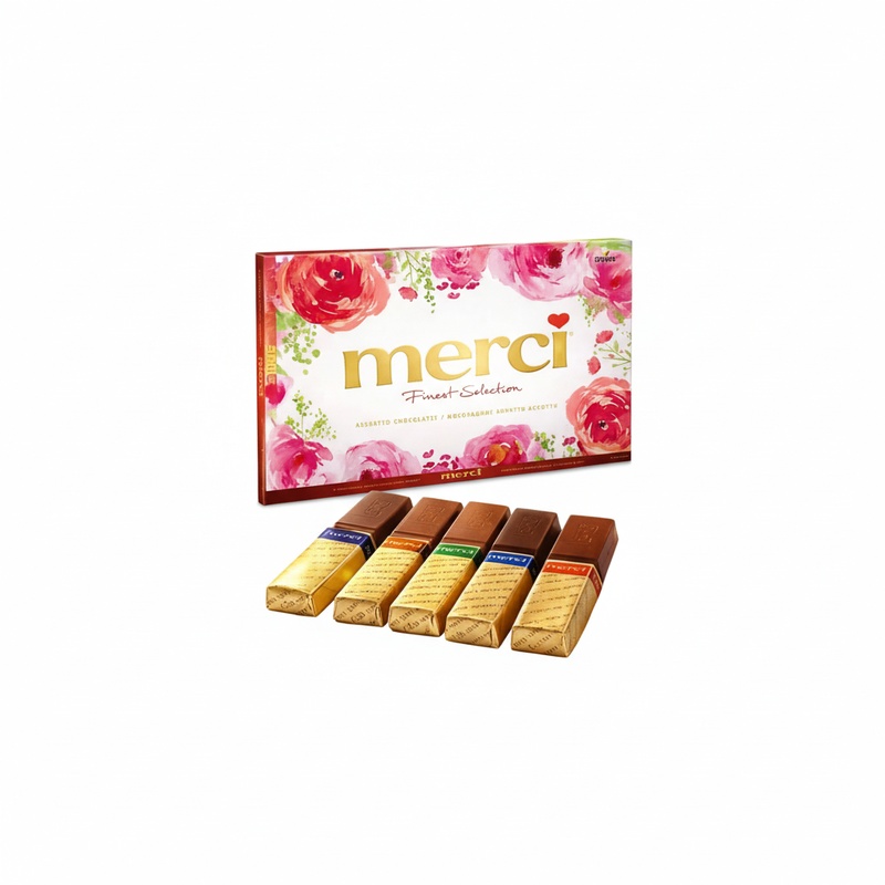 КОНФЕТЫ MERCI ШОКОЛАДНЫЕ АССОРТИ ВЕСНА 400Г