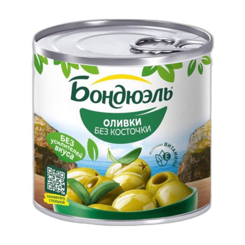 ОЛИВКИ BONDUELLE БЕЗ КОСТОЧКИ 212МЛ