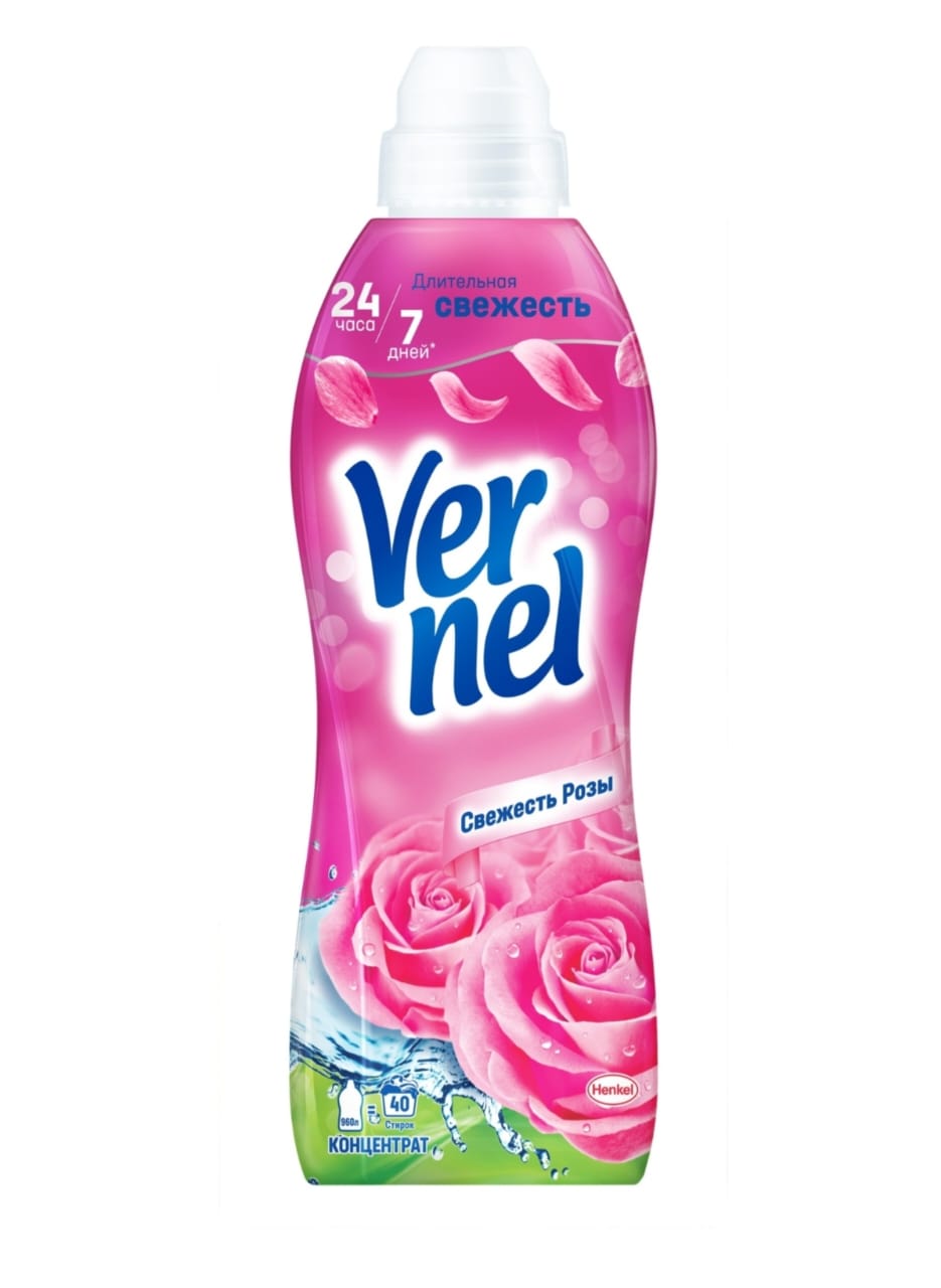 КОНДИЦИОНЕР ДЛЯ БЕЛЬЯ VERNEL СВЕЖЕСТЬ РОЗЫ 960МЛ