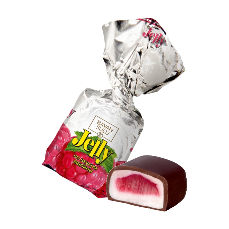 КОНФЕТЫ БАЯН СУЛУ JELLY МАЛИНА ВЕС