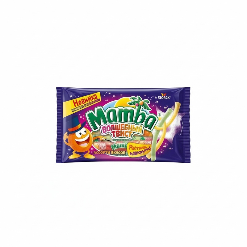 КОНФЕТЫ ЖЕВАТЕЛЬНЫЕ MAMBA ВОЛШЕБНЫЙ ТВИСТ 70Г