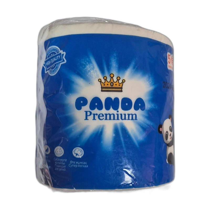 БУМАГА ТУАЛЕТНАЯ PANDA PREMIUM 5-СЛОЙНАЯ 1ШТ