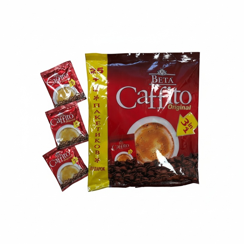 КОФЕ BETA CAFFITO 3В1 25ШТ В УПАКОВКЕ