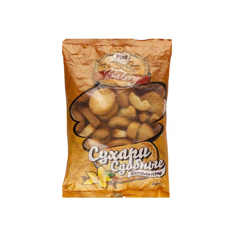 СУХАРИ FINE BAKERY СДОБНЫЕ ВАНИЛЬНЫЕ 350Г