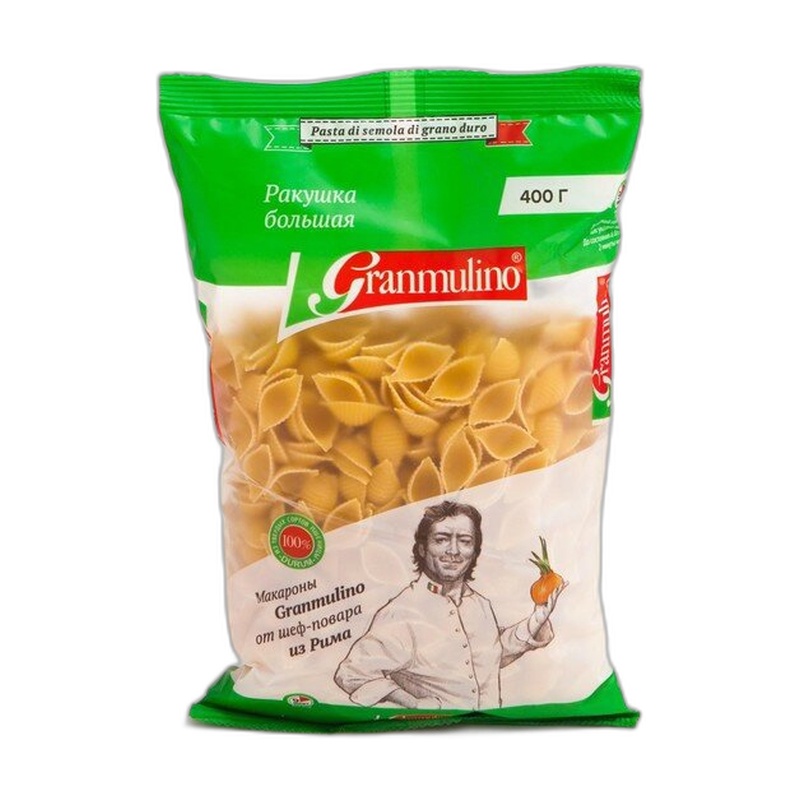 МАКАРОНЫ GRANMULINO РАКУШКА 400Г