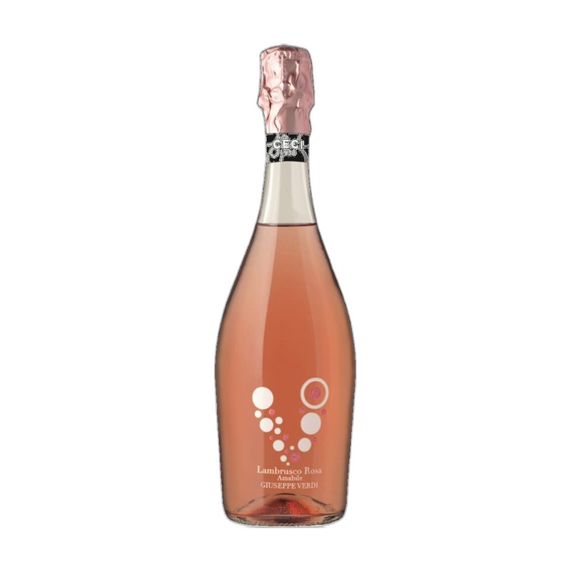 ВИНО ИГРИСТОЕ GLUSEPPE VERDI LAMBRUSCO РОЗОВОЕ ПОЛУСЛАДКОЕ 8,5% 0,75Л ИТАЛИЯ