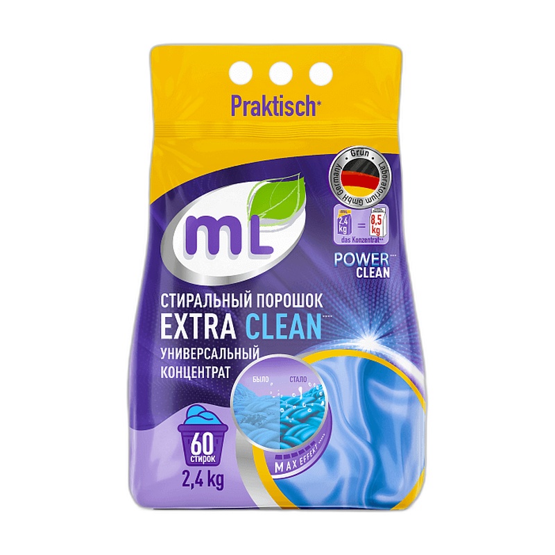 ПОРОШОК-КОНЦЕНТРАТ ДЛЯ СТИРКИ MEINE LIEBE EXTRA CLEAN 2,4КГ