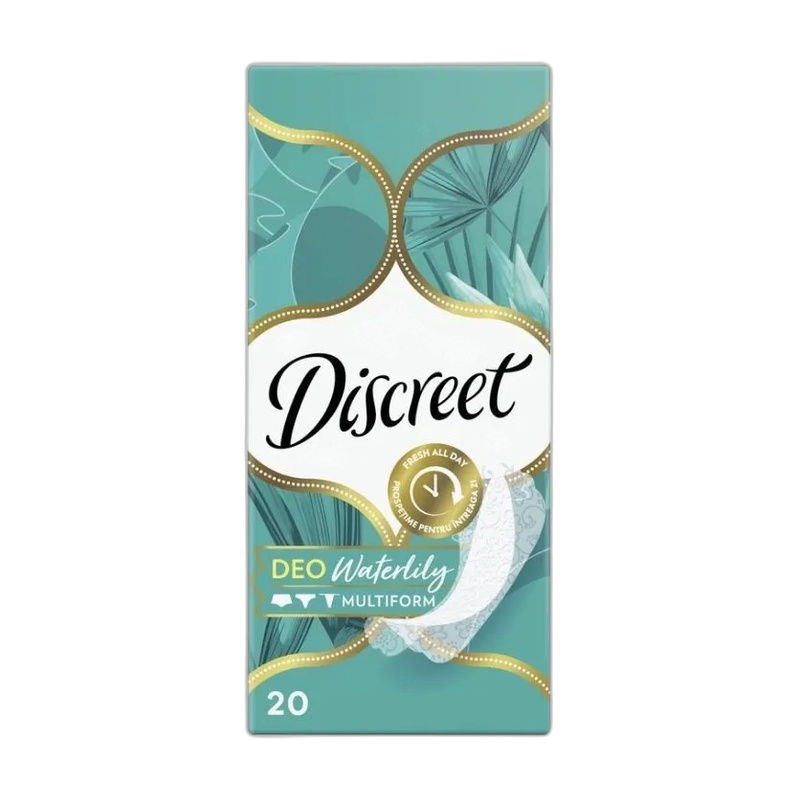 ПРОКЛАДКИ ЕЖЕДНЕВНЫЕ DISCREET DEO WATER LILY SNGLE 20ШТ