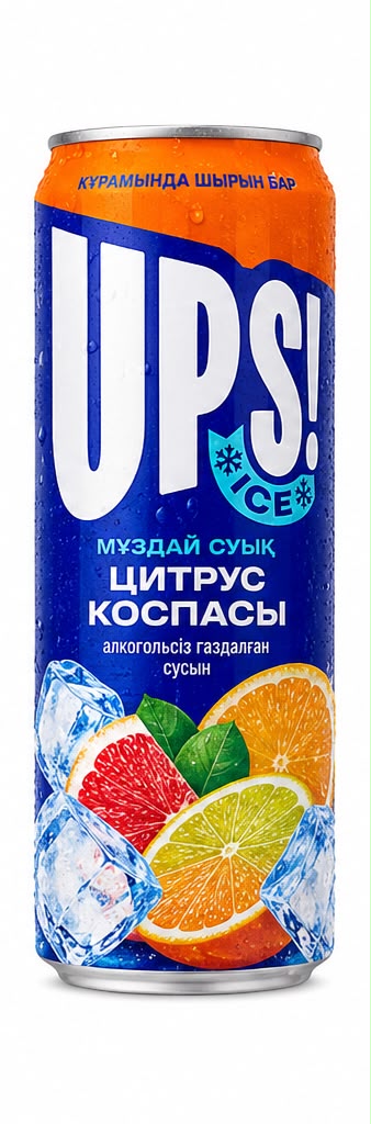 НАПИТОК ГАЗИРОВАННЫЙ UPS ICE ЦИТРУС 0,45Л Ж/Б