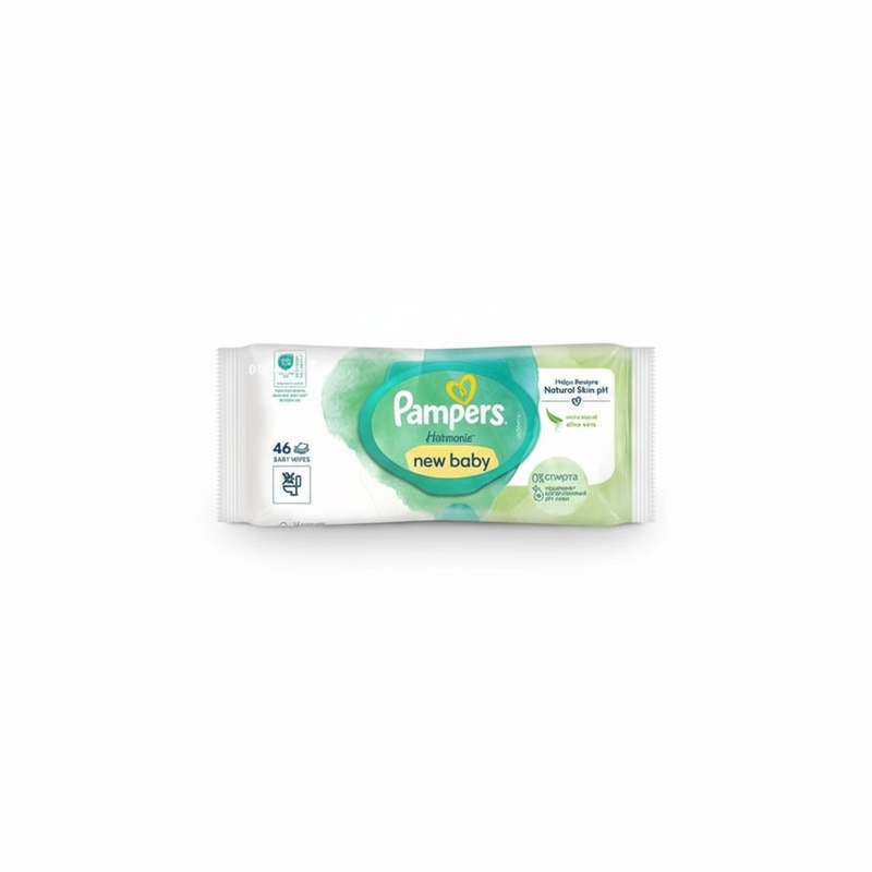 САЛФЕТКИ ВЛАЖНЫЕ ДЕТСКИЕ PAMPERS NEW BABY 46ШТ