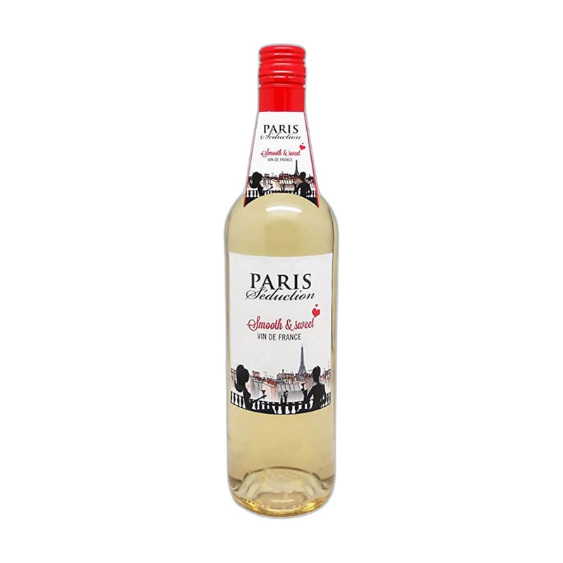 ВИНО PARIS SEDUCTION БЕЛОЕ ПОЛУСЛАДКОЕ 10,5% 0,75Л ФРАНЦИЯ
