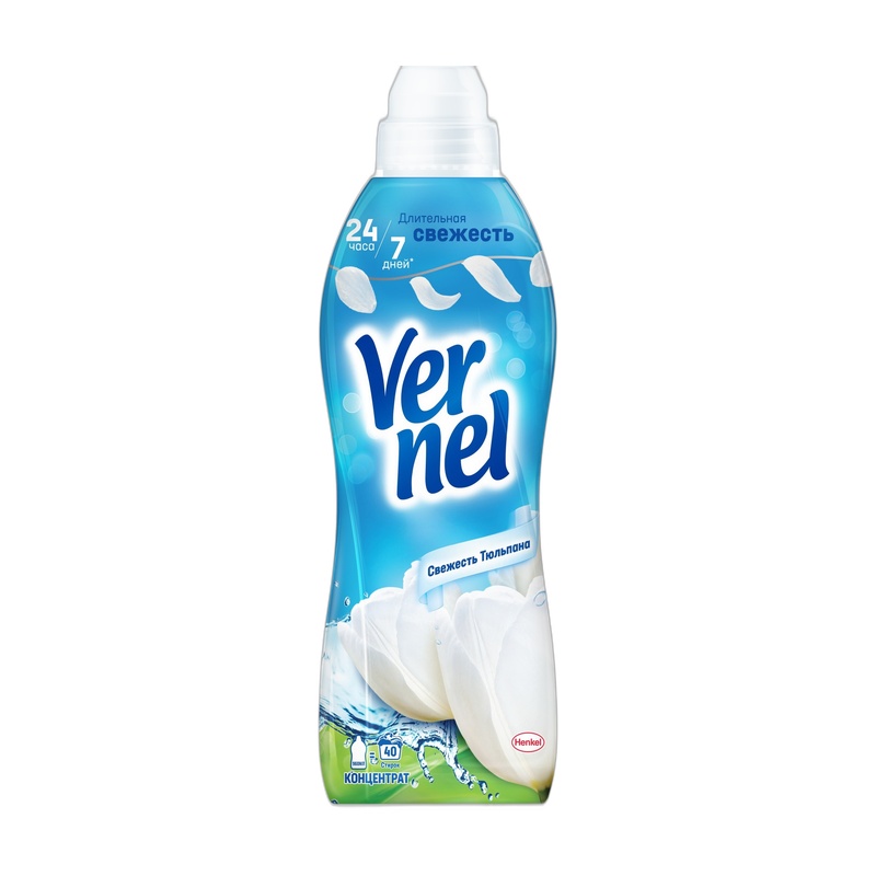 КОНДИЦИОНЕР ДЛЯ БЕЛЬЯ VERNEL СВЕЖЕСТЬ ТЮЛЬПАНА 960МЛ