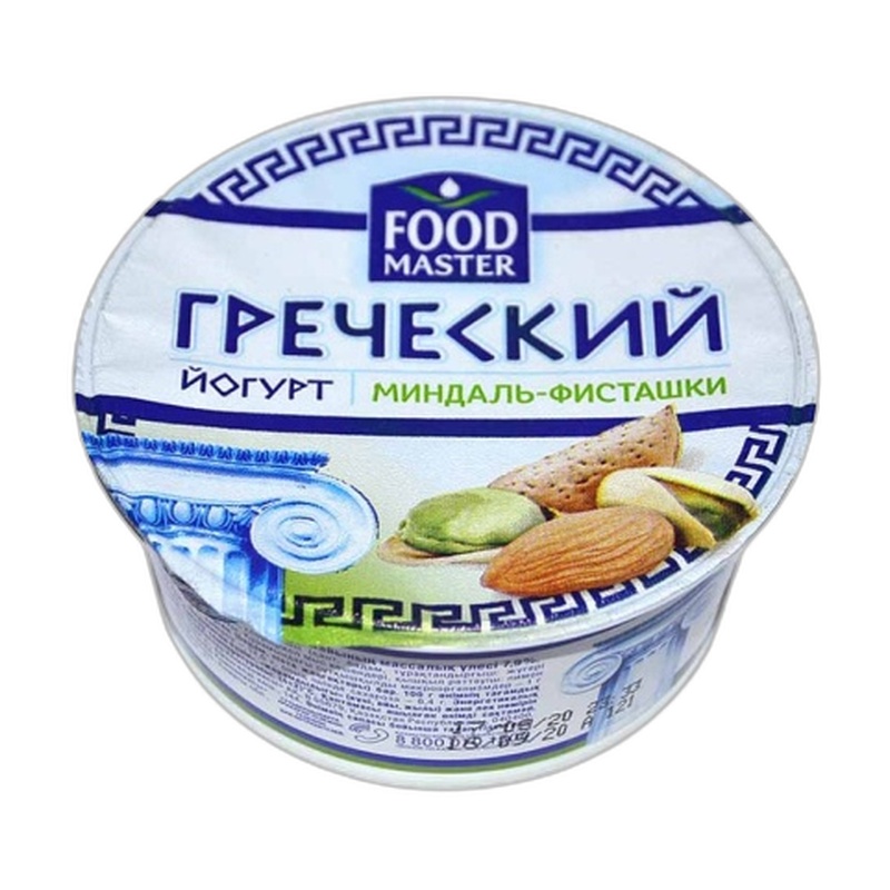 ЙОГУРТ FOODMASTER ГРЕЧЕСКИЙ МИНДАЛЬ ФИСТАШКИ 7,9% 130Г