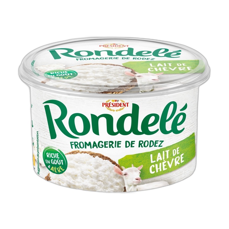 СЫР ТВОРОЖНЫЙ PRESIDENT RONDELE CHEVRE КОЗИЙ 70% 125Г