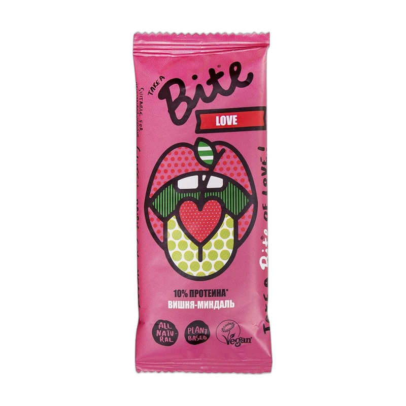 БАТОНЧИК ФРУКТОВО-ОРЕХОВЫЙ BITE LOVE ВИШНЯ МИНДАЛЬ 45Г