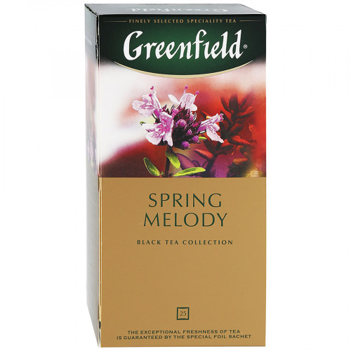 ЧАЙ ЧЕРНЫЙ GREENFIELD SPRING MELODY 25 ПАКЕТИКОВ