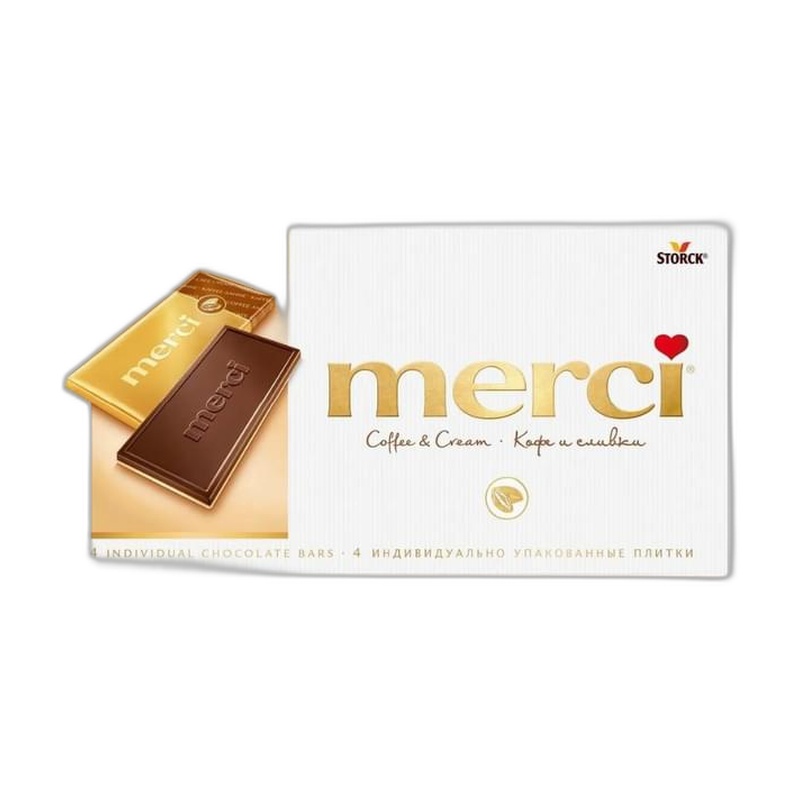 ШОКОЛАД MERCI ПЛИТКА КОФЕ 100Г