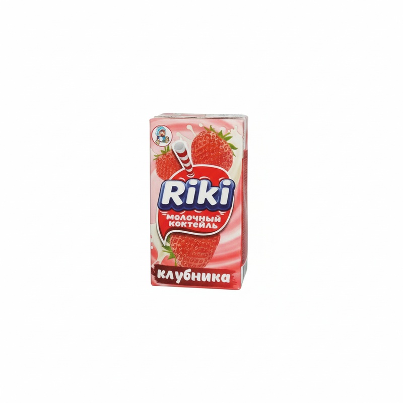 КОКТЕЙЛЬ МОЛОЧНЫЙ RIKI КЛУБНИКА 250Г Т/П