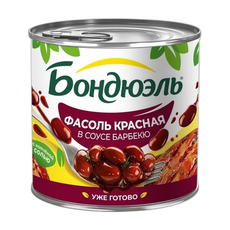 ФАСОЛЬ BONDUELLE КРАСНАЯ В ТОМАТНОМ СОУСЕ БАРБЕКЮ 425МЛ
