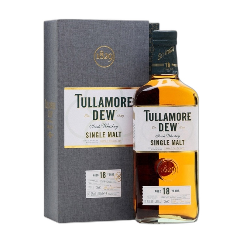 ВИСКИ TULLAMORE DEW SINGLE MALT 18 YO 40% 0,7Л
