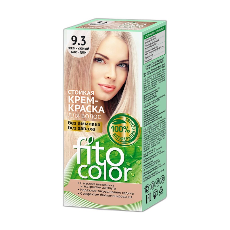 КРЕМ-КРАСКА ДЛЯ ВОЛОС FITOCOLOR СТОЙКАЯ 9.3 ТОН ЖЕМЧУЖНЫЙ БЛОНДИН 115МЛ