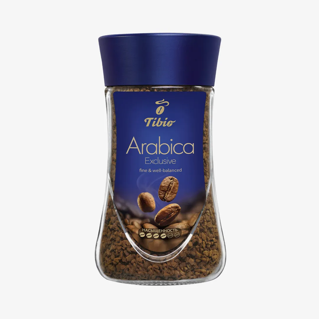 КОФЕ РАСТВОРИМЫЙ TIBIO ARABICA EXCLUSIVE 47,5Г СТ/Б