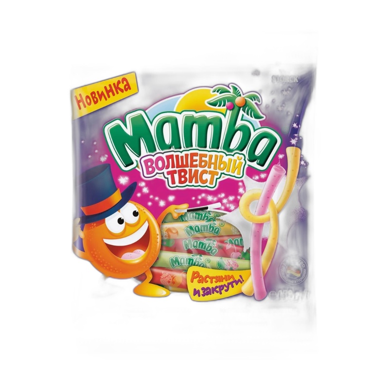КОНФЕТЫ ЖЕВАТЕЛЬНЫЕ MAMBA ВОЛШЕБНЫЙ ТВИСТ 150Г