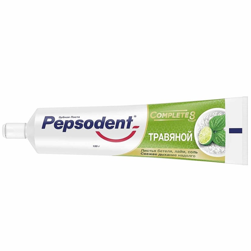 ПАСТА ЗУБНАЯ PEPSODENT COMPLETE 8 ТРАВЯНАЯ 120Г