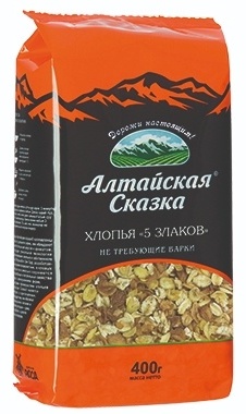 ХЛОПЬЯ АЛТАЙСКАЯ СКАЗКА 5 ЗЛАКА 400Г М/У