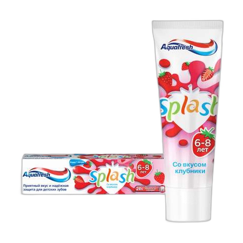 ПАСТА ЗУБНАЯ AQUAFRESH SPLASH КЛУБНИКА 65Г