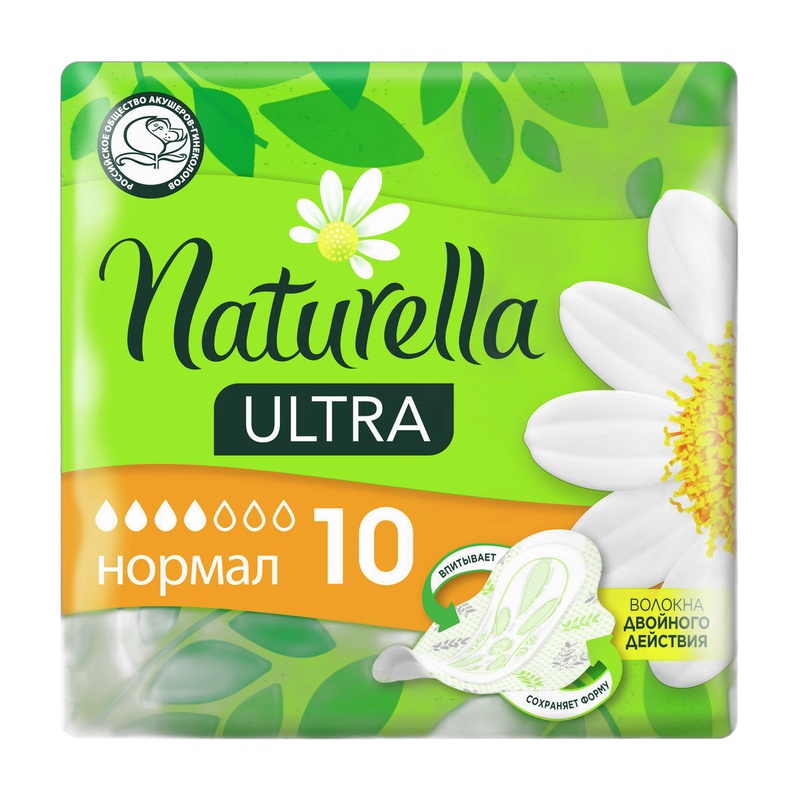 ПРОКЛАДКИ NATURELLA CAMOMILE ULTRA NORMAL 10ШТ