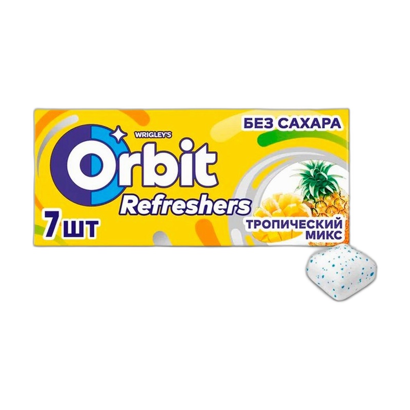 ЖЕВАТЕЛЬНАЯ РЕЗИНКА ORBIT ТРОПИК 16Г