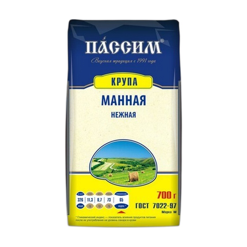МАННАЯ КРУПА ПАССИМ НЕЖНАЯ 700Г