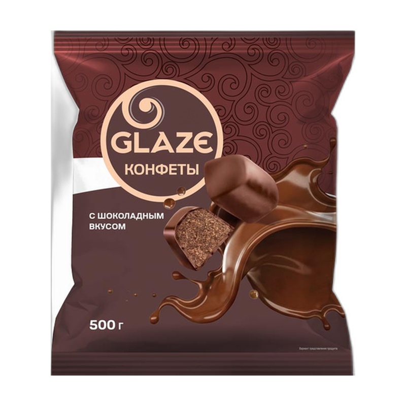 КОНФЕТЫ ЯШКИНО GLAZE ШОКОЛАД 500Г