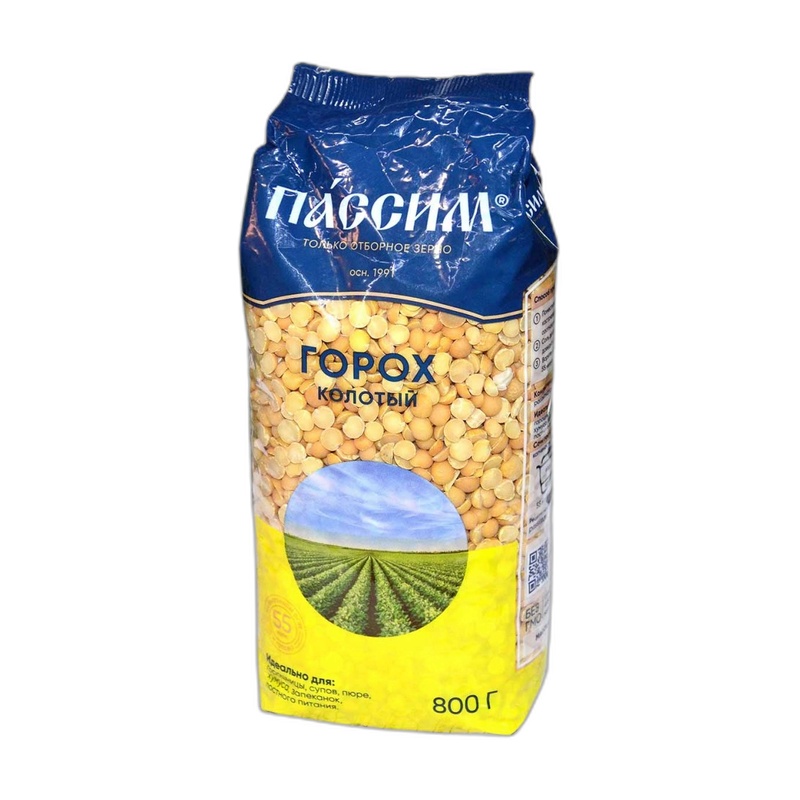 ГОРОХ ПАССИМ КОЛОТЫЙ 800Г