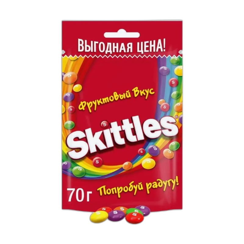 ДРАЖЕ SKITTLES ФРУКТЫ 70Г