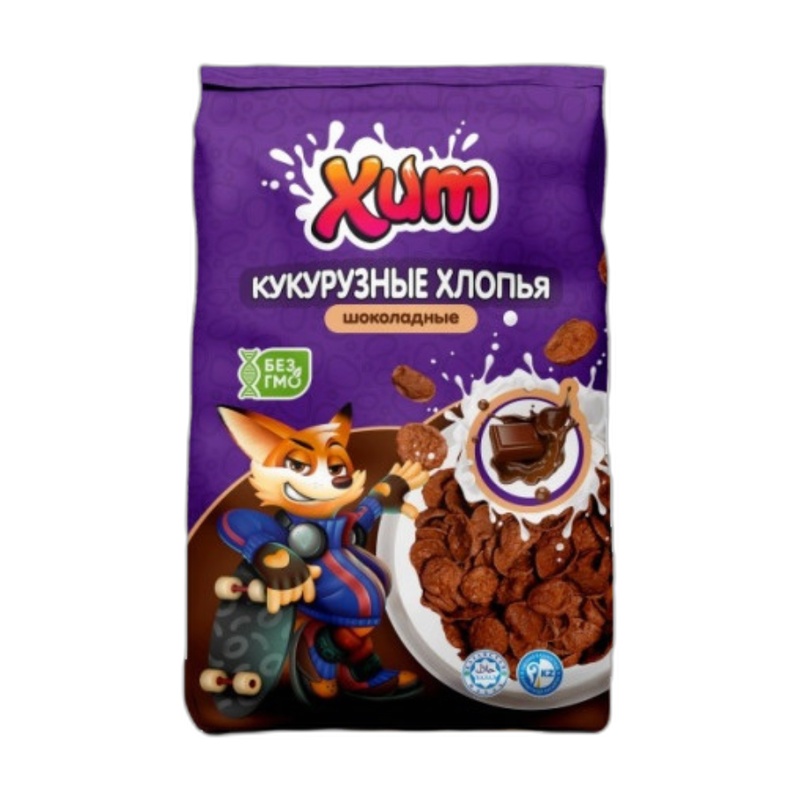 ЗАВТРАК ГОТОВЫЙ ХИТ ШОКОЛАДНЫЕ ХЛОПЬЯ 150Г