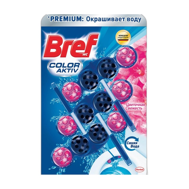 БЛОК ДЛЯ УНИТАЗА BREF COLOR ACTIVE FLOWER 3X50Г