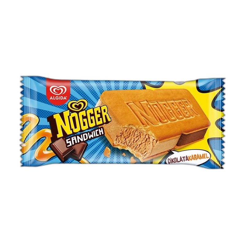 МОРОЖЕНОЕ NOGGER СЕНДВИЧ КАРАМЕЛЬ ШОКОЛАД 145Г
