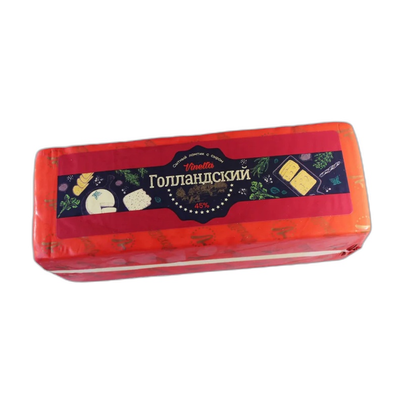 ПРОДУКТ СЫРНЫЙ VINETTA ГОЛЛАНДСКИЙ 45% ВЕС