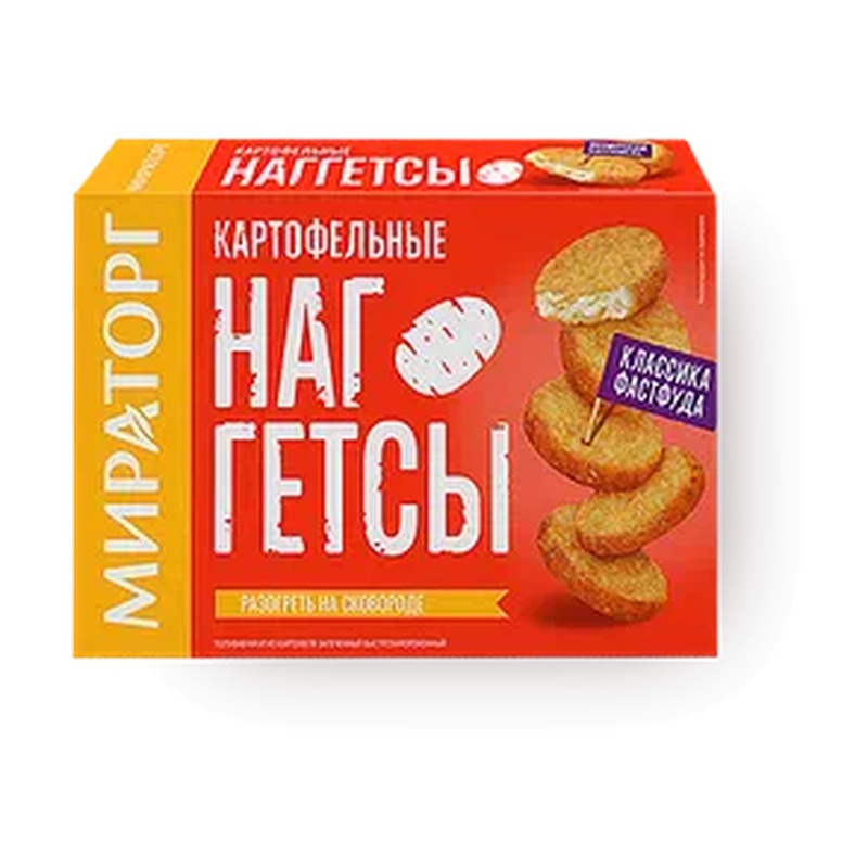 НАГГЕТСЫ МИРАТОРГ КАРТОФЕЛЬНЫЕ 250Г
