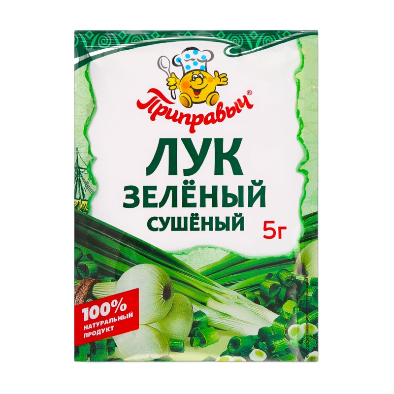 ЛУК ЗЕЛЕНЫЙ РУССКИЙ АППЕТИТ СУШЕНЫЙ 5Г