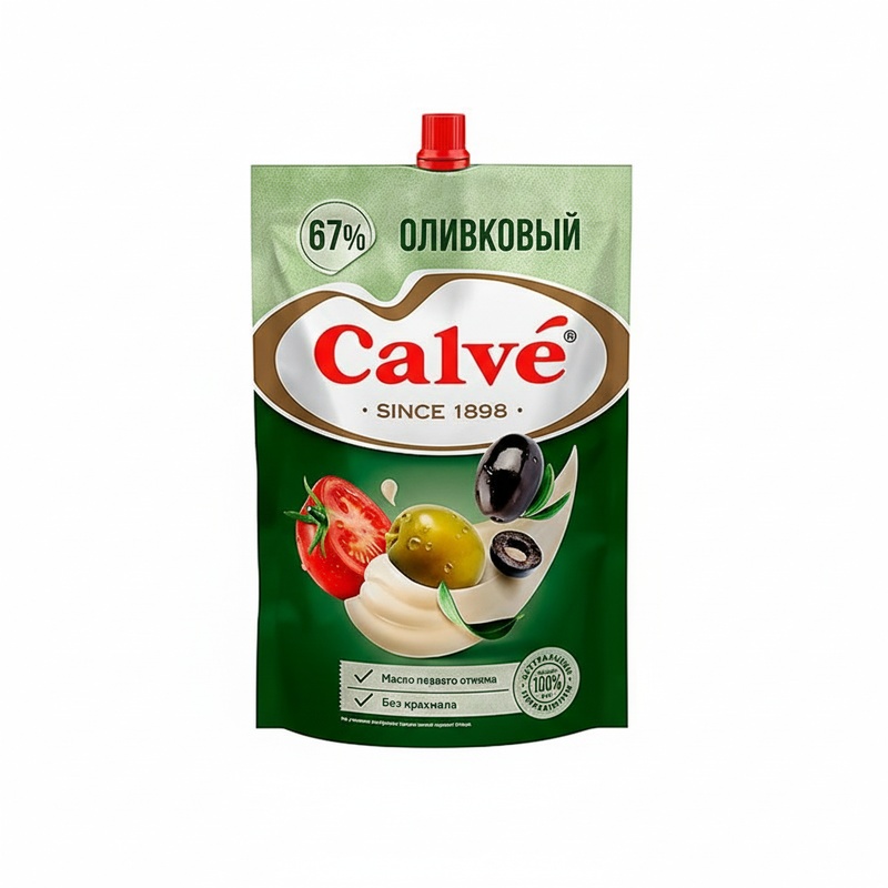 МАЙОНЕЗ CALVE ОЛИВКОВЫЙ 67% 400Г Д/П