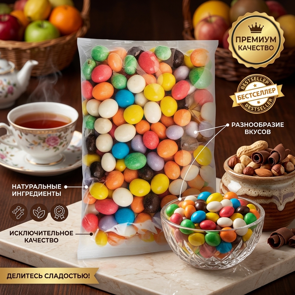 КОНФЕТЫ МОЛОЧНЫЕ КАМУШКИ 120Г
