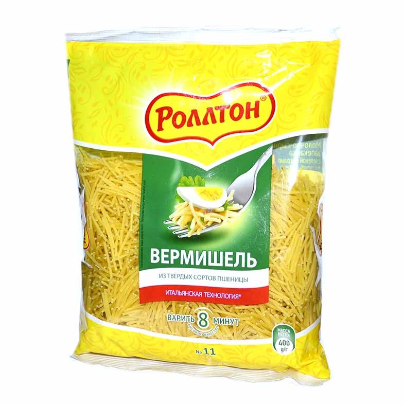 МАКАРОНЫ РОЛЛТОН ВЕРМИШЕЛЬ 400Г