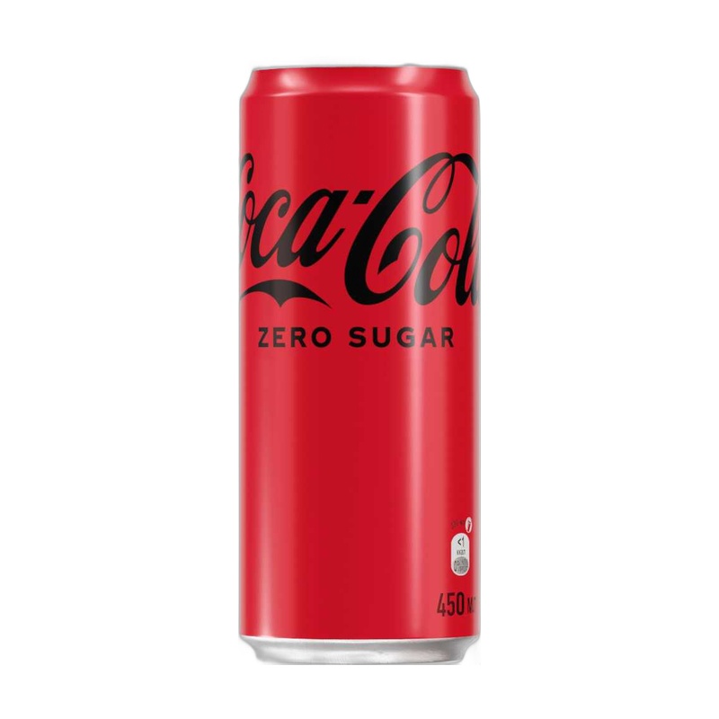 НАПИТОК ГАЗИРОВАННЫЙ COCA COLA БЕЗ САХАРА 0,45Л Ж/Б