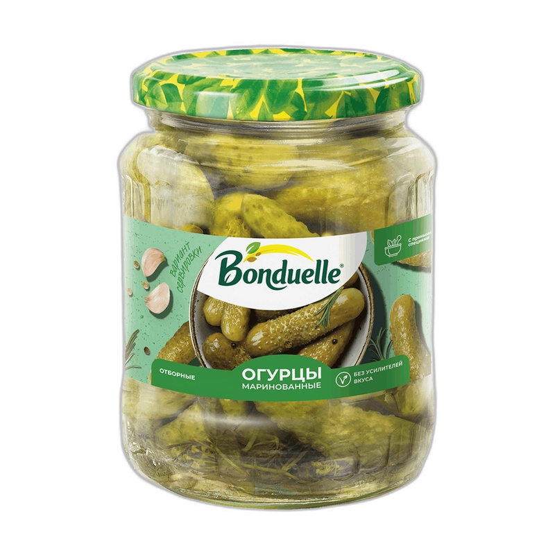 ОГУРЦЫ BONDUELLE МАРИНОВАННЫЕ 720МЛ
