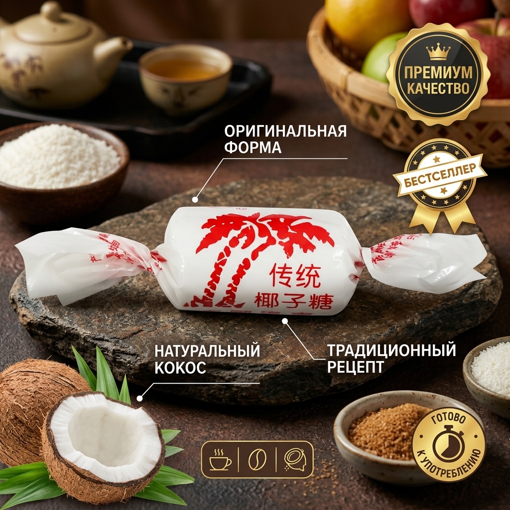 КОНФЕТЫ ПАЛЬМА ВЕС