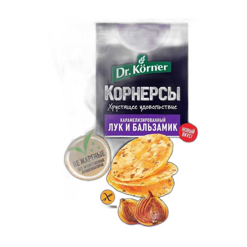 КОРНЕРСЫ КУКУРУЗНО-РИСОВЫЕ DR.KORNER ЛУК БАЛЬЗАМИК 50Г