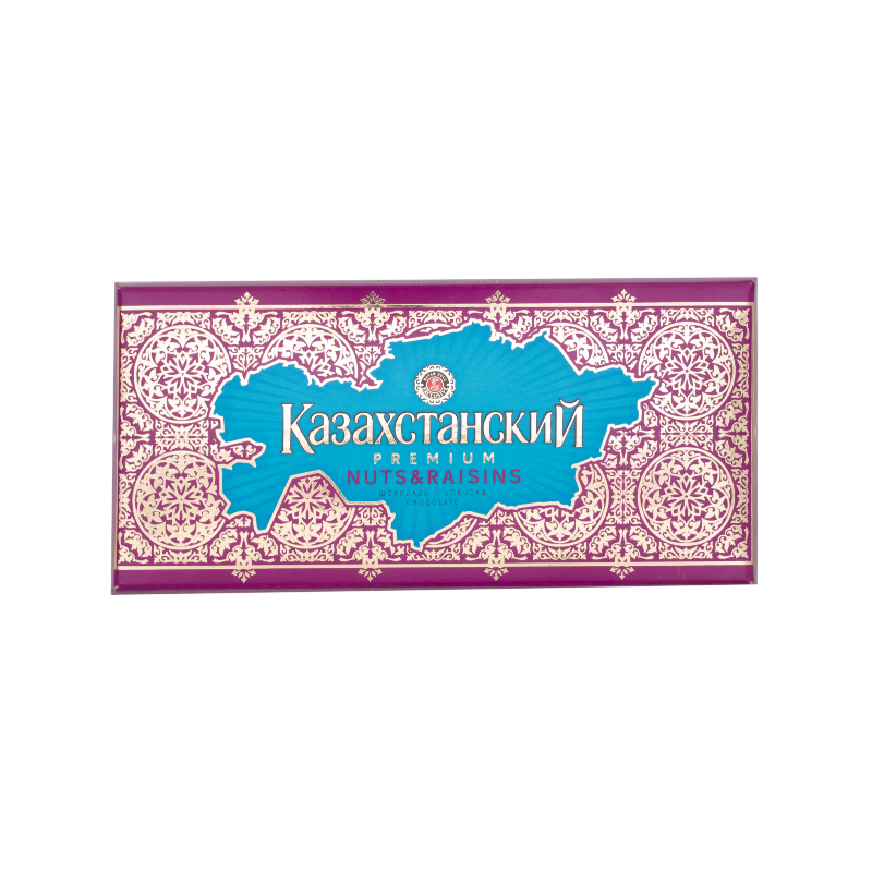 ШОКОЛАД БАЯН СУЛУ КАЗАХСТАНСКИЙ NUTS&RAISINS 100Г